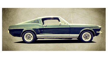 Leinwandbild Motive US-Cars (Musta)